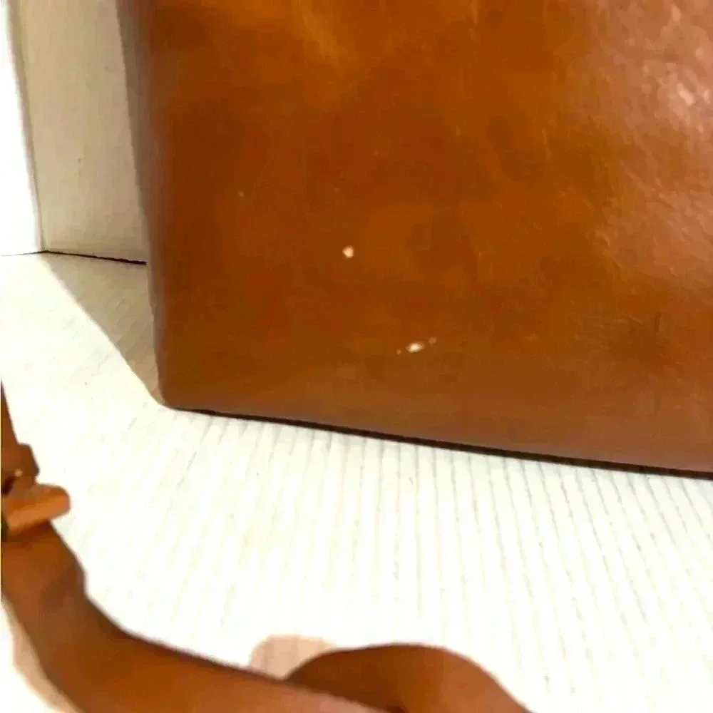 Madewell brown distressed leather satchel handbag